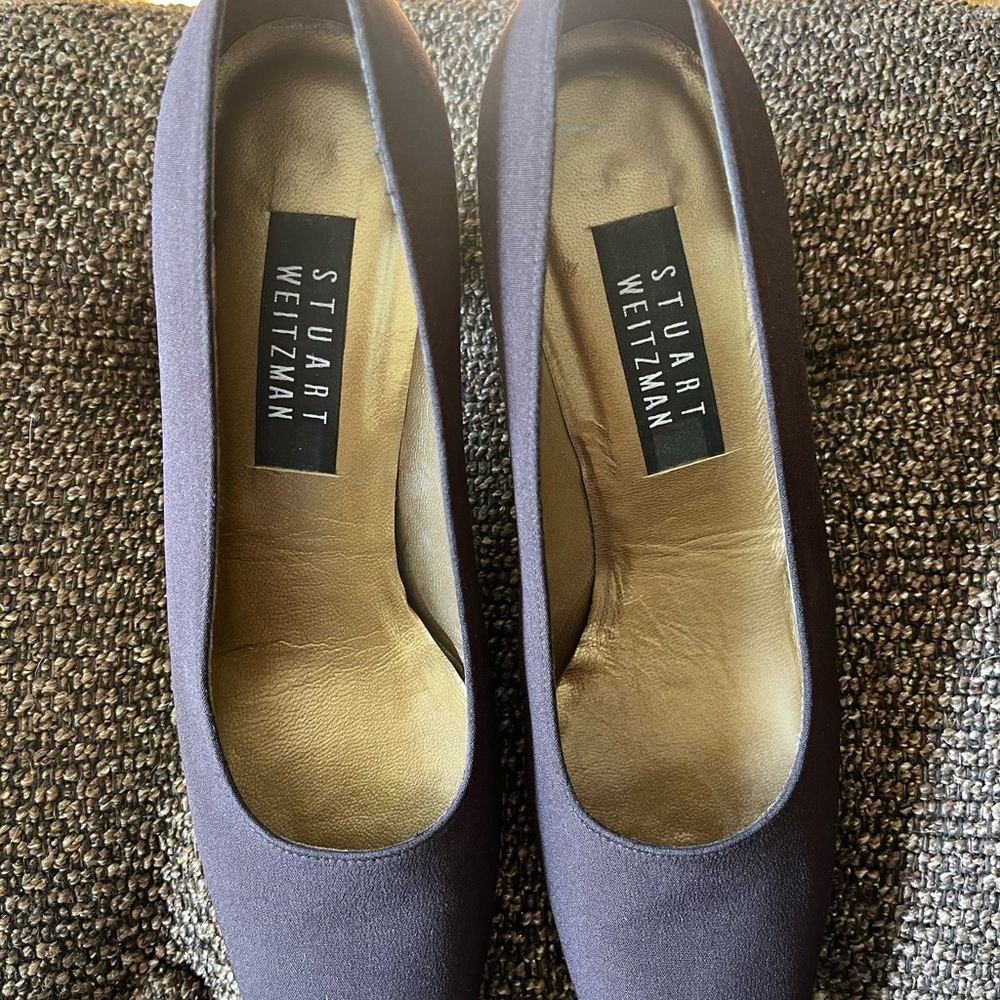 Stuart Weitzman Women's Brown Kitten Heels